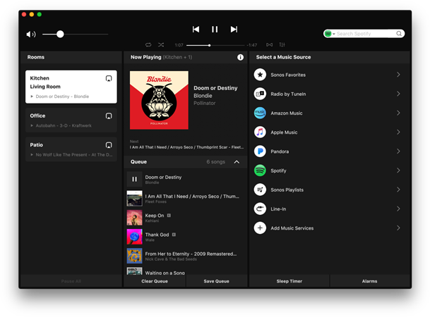 sonos software hangs on adding music folder