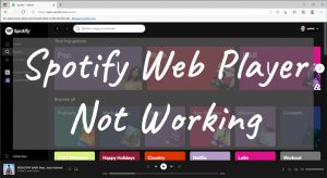 spotify web player not working chrome 2019