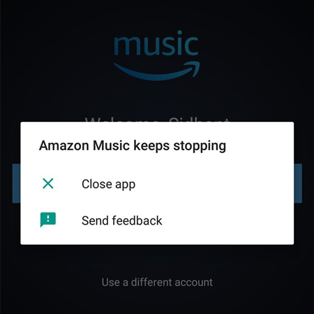 Amazon prime app keeps stopping sale