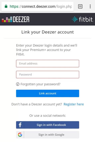Deezer fitbit versa online 3
